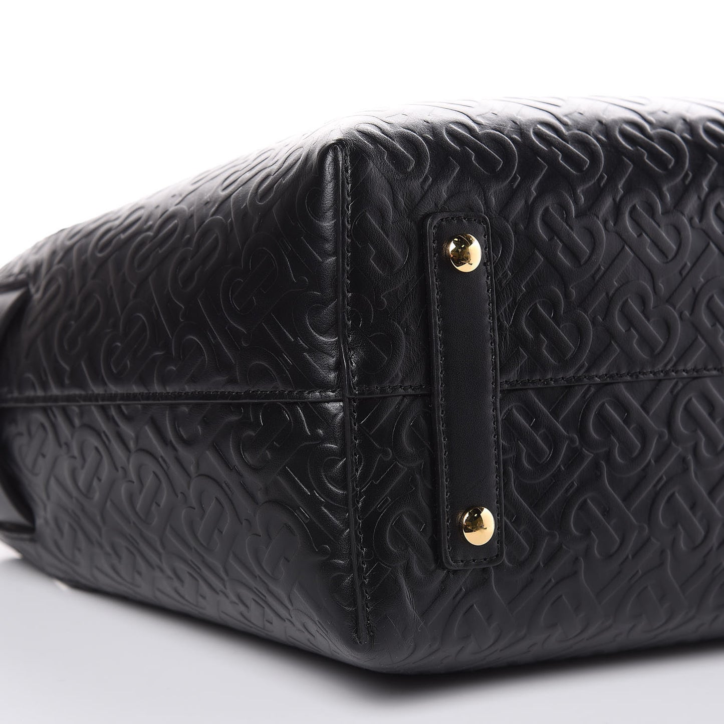 Calfskin Embossed Monogram Small Belt Bag Black