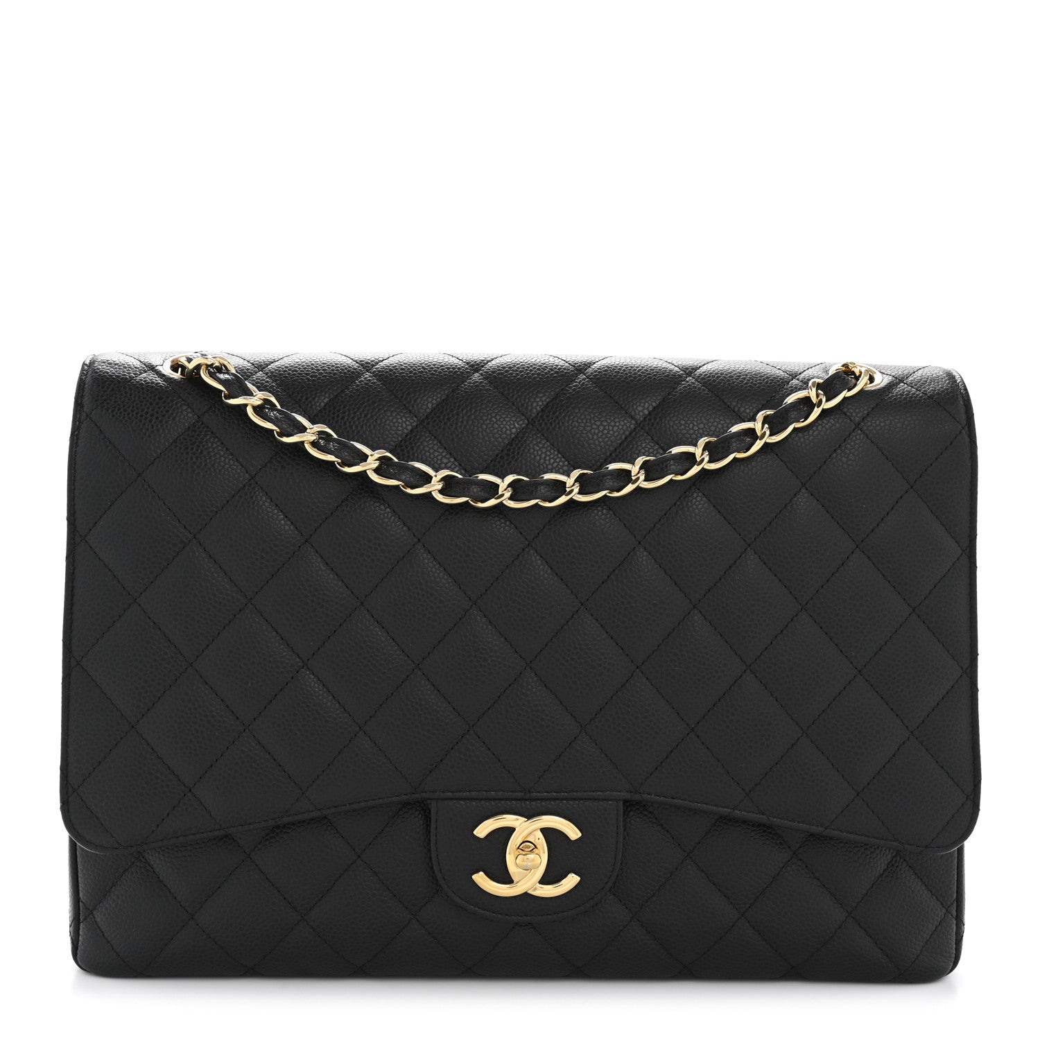 Chanel Caviar Quilted Maxi Double Flap Black 1 of 12