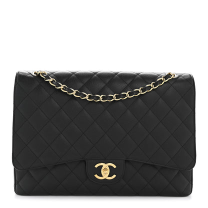 Chanel Caviar Quilted Maxi Double Flap Black 1 of 12