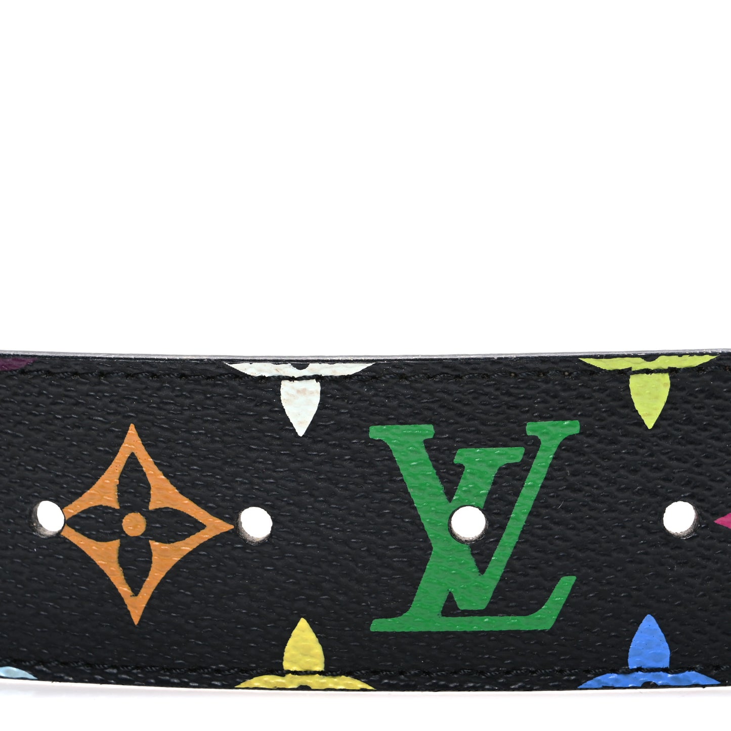 Monogram Multicolor Studded LV Initiales Belt 90 36 Black