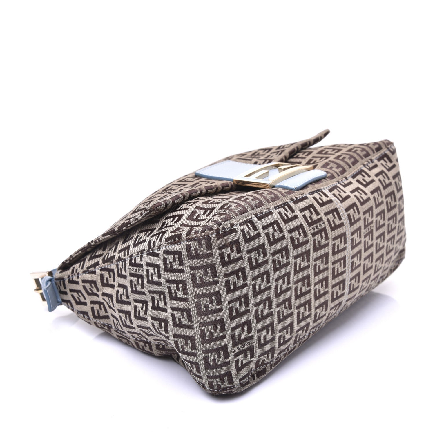 Fendi Zucchino Vitello Mama Baguette Mogano Panna Grigio Lunai 6 of 13