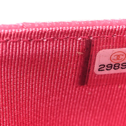 Chanel Caviar Quilted Flap Card Holder Wallet Pink 8 of 9