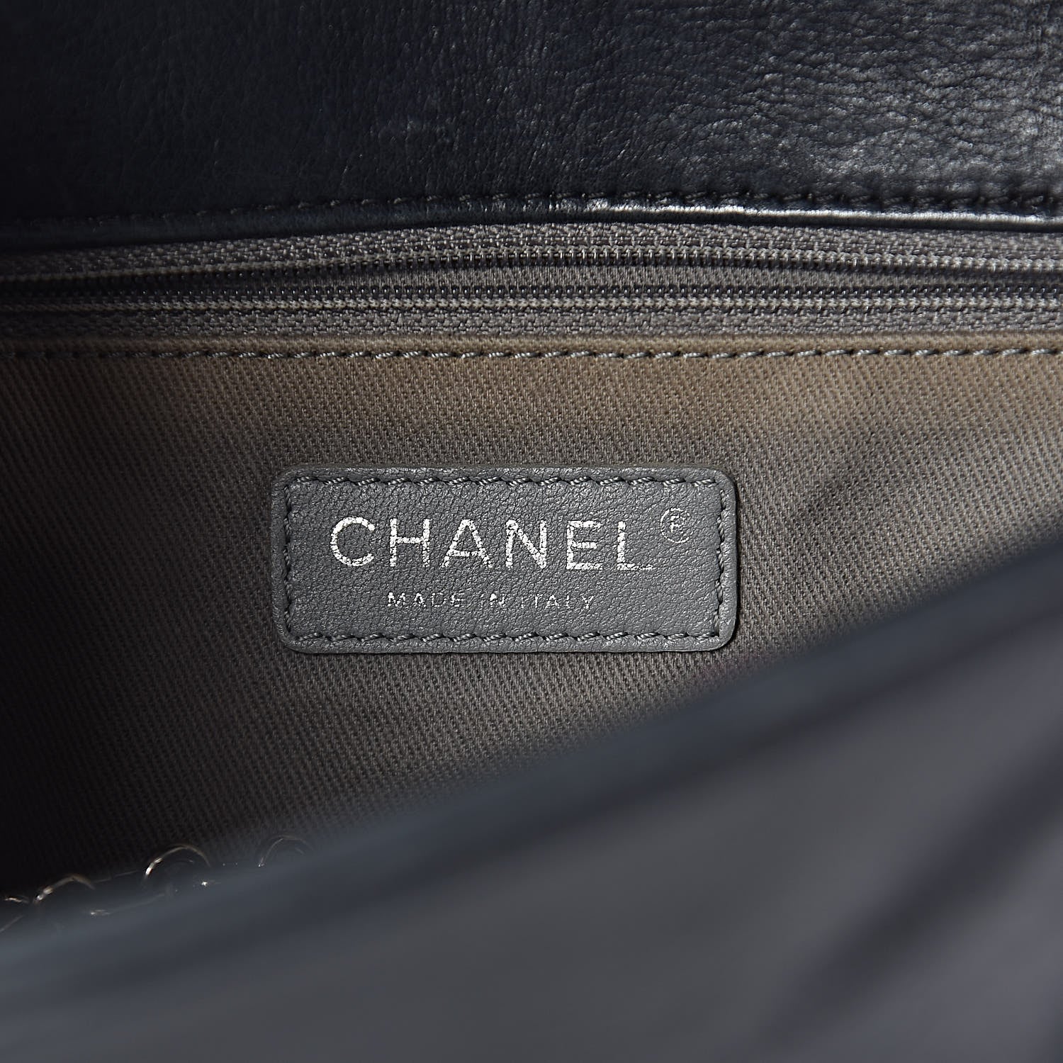 Chanel Glazed Calfskin Quilted Medium Boy Flap Black 7 of 24