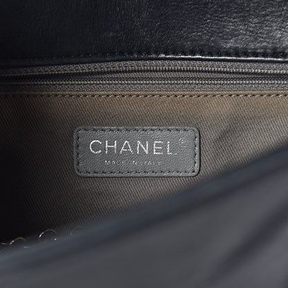 Chanel Glazed Calfskin Quilted Medium Boy Flap Black 7 of 24
