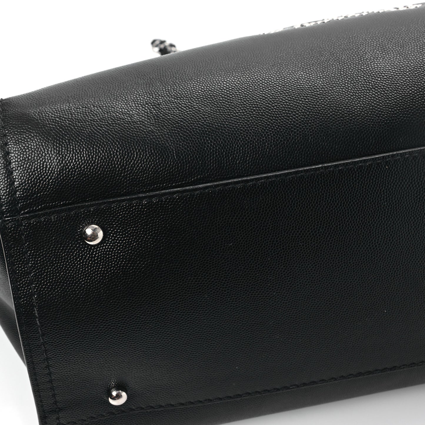 Caviar Medium Studded Deauville Tote Black