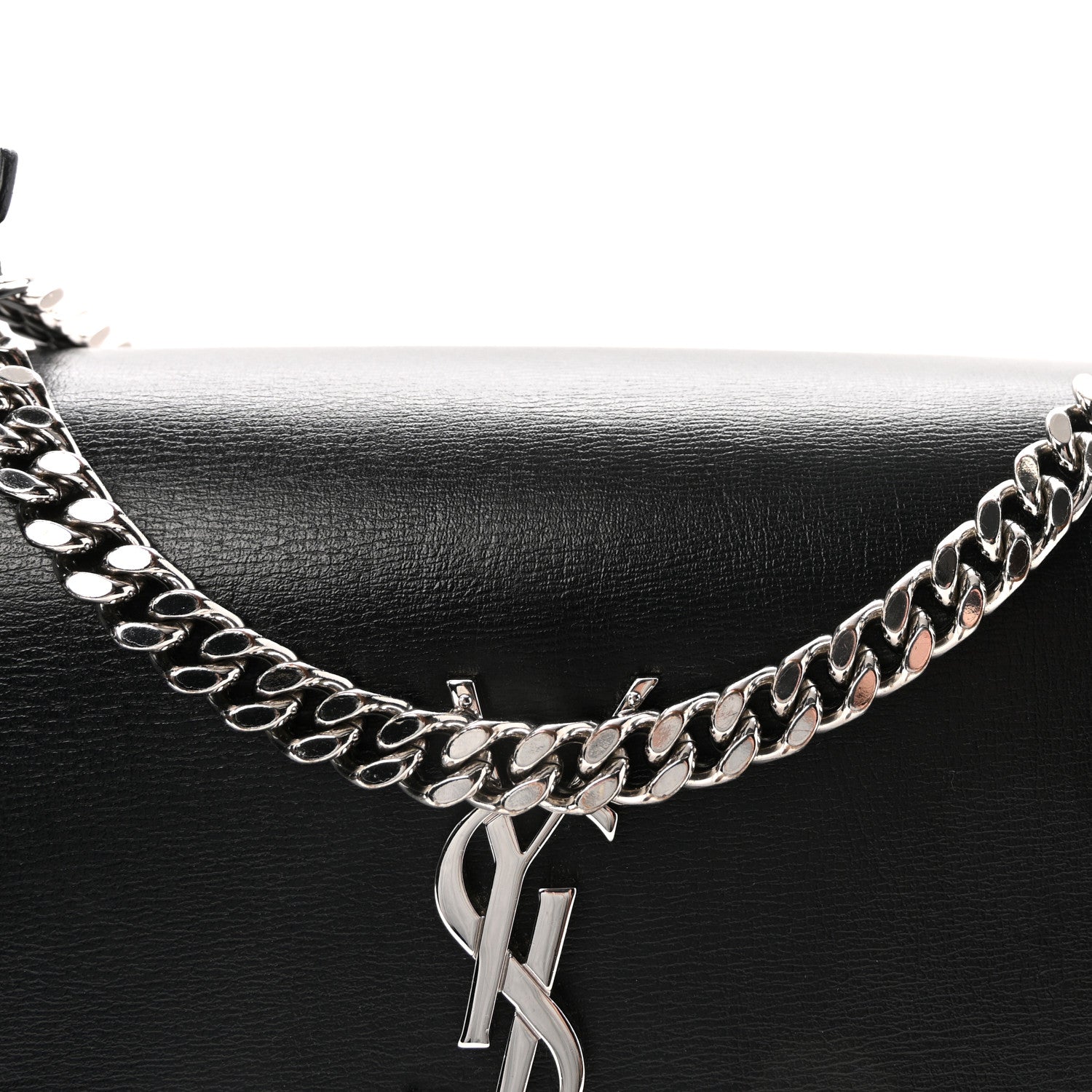 Saint Laurent Calfskin Medium Monogram Sunset Black 7 of 10