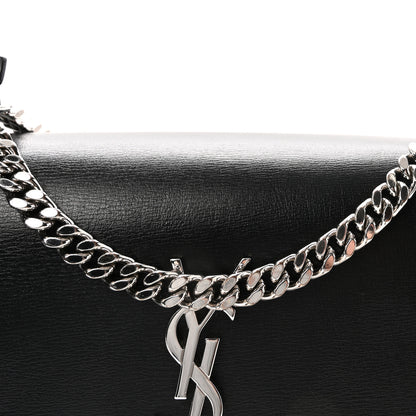 Saint Laurent Calfskin Medium Monogram Sunset Black 7 of 10