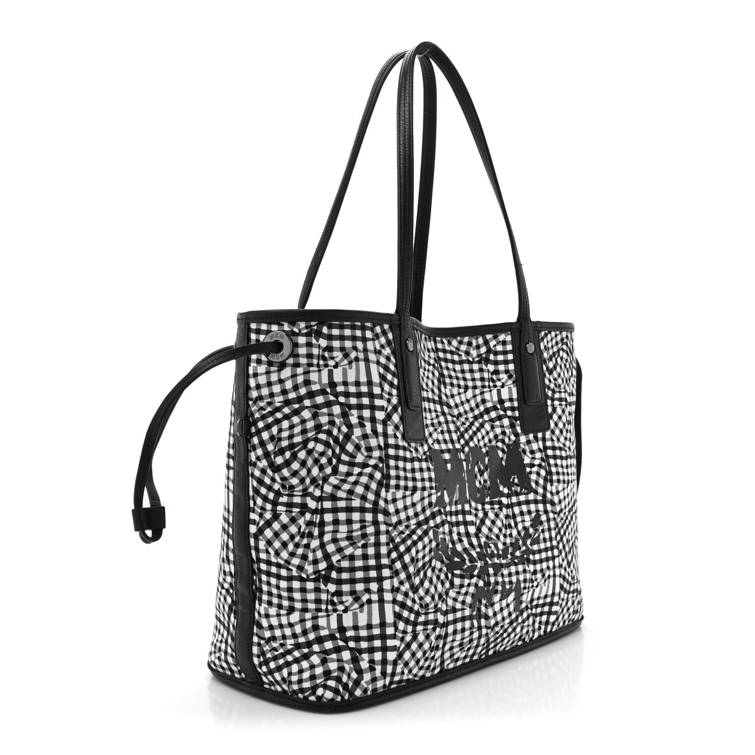 MCM Grained Calfskin Visetos Medium Liz Reversible Shopper Tote Black 6 of 20