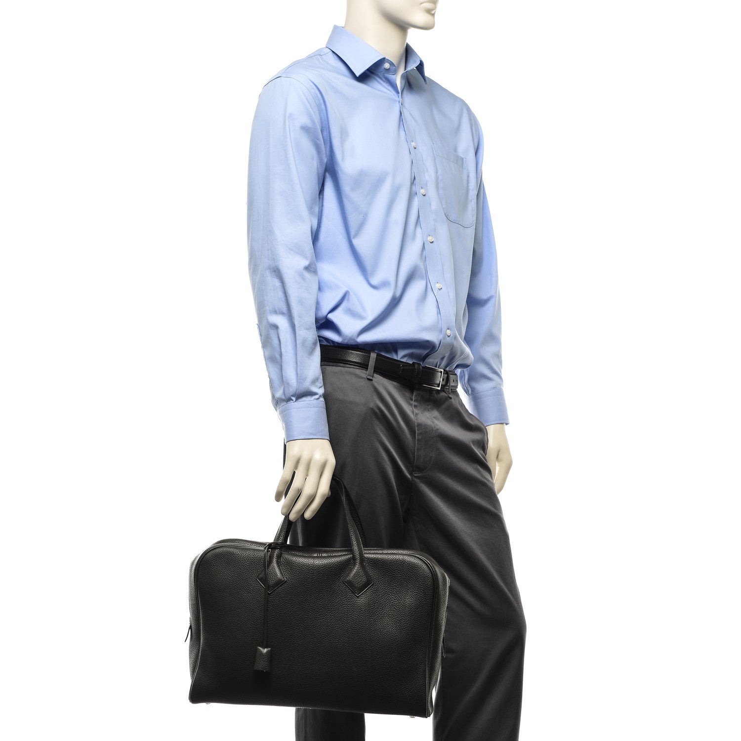 Hermes Taurillon Clemence Victoria II 12H Graphite 2 of 7