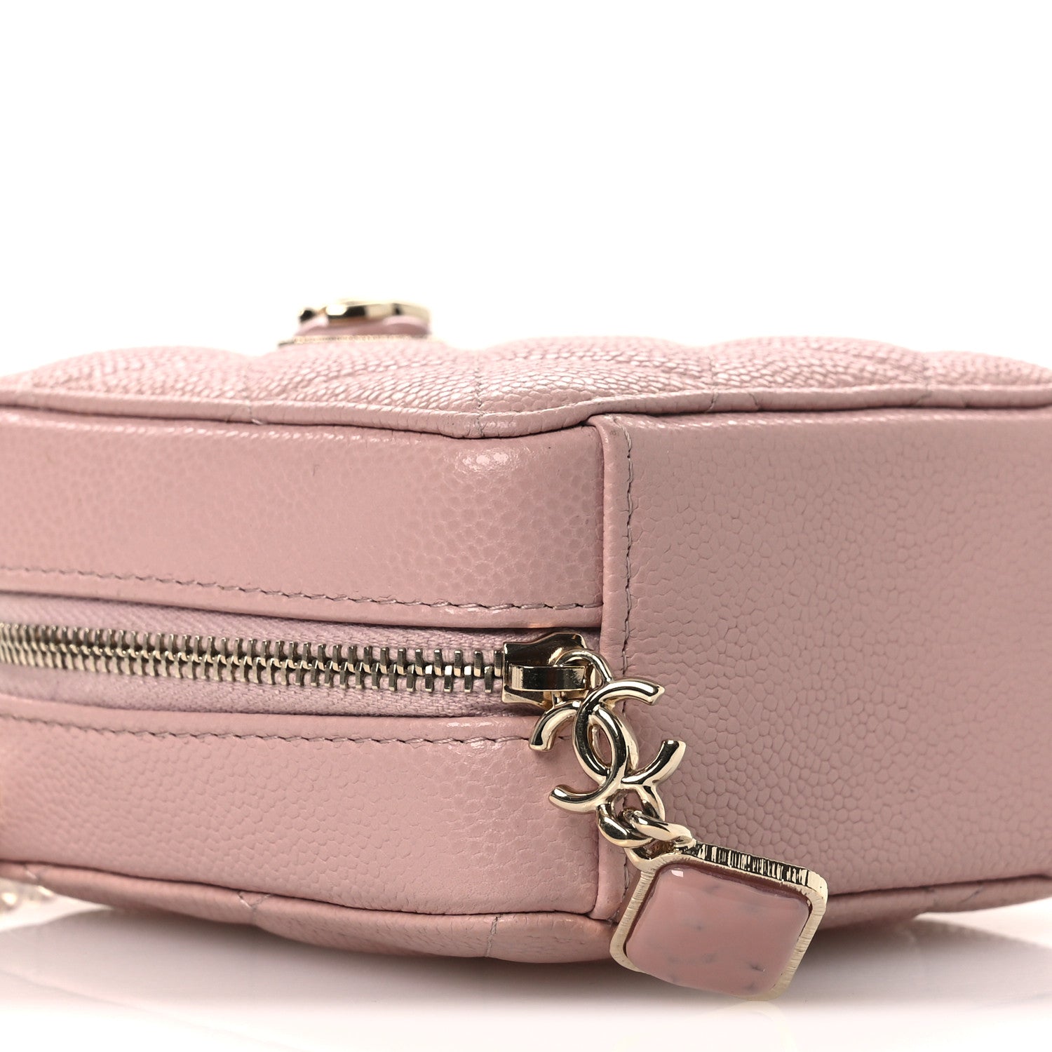 Chanel Caviar Quilted Clutch with Chain Light Pink 9 of 12