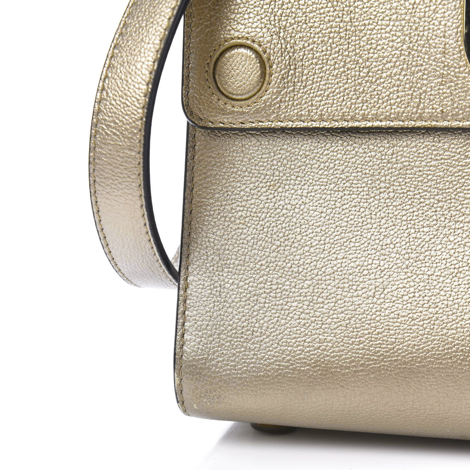 Christian Dior Metallic Grained Calfskin Mini Diorever Flap Bronze 10 of 14