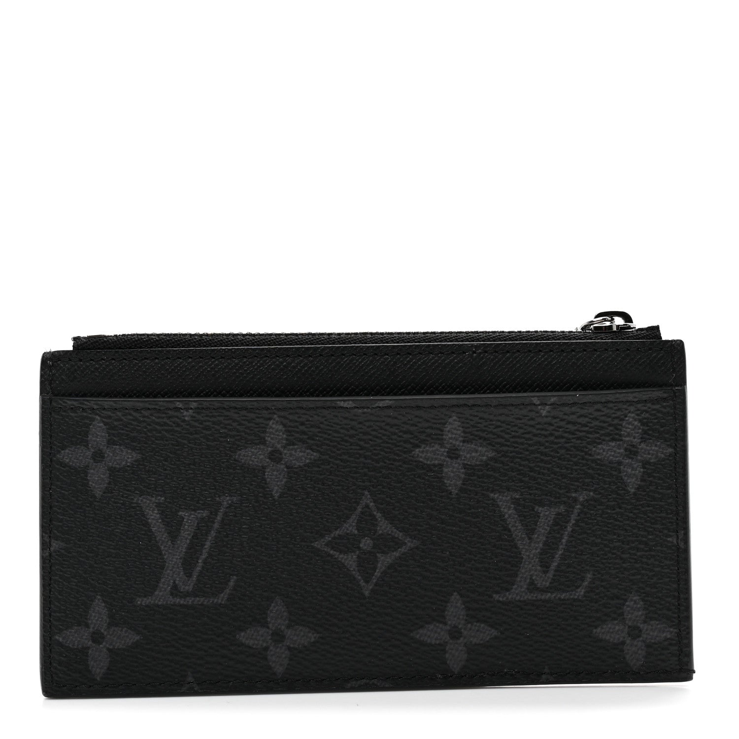 Louis Vuitton Reverse Monogram Eclipse Taiga Coin Card Holder 1 of 7