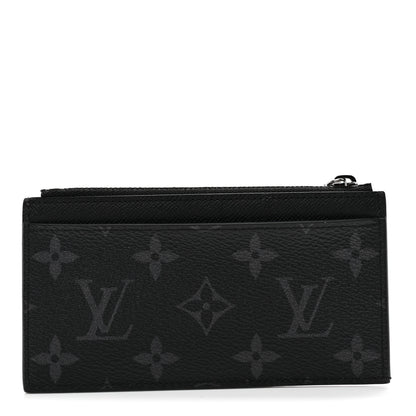 Louis Vuitton Reverse Monogram Eclipse Taiga Coin Card Holder 1 of 7