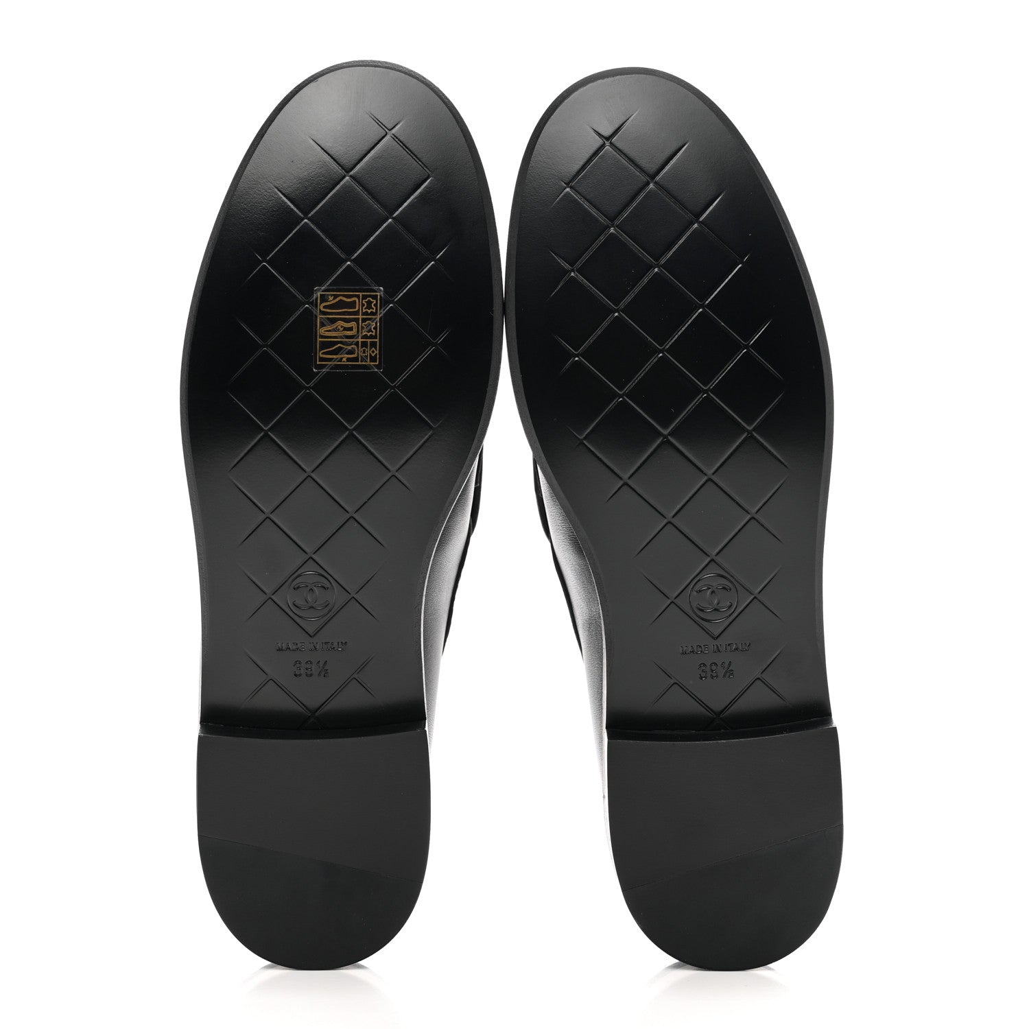 Chanel Lambskin Quilted CC Turnlock Loafers 39.5 Black 5 of 9