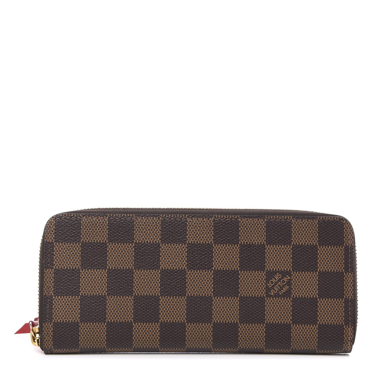 Louis Vuitton Damier Ebene Clemence Wallet Cherry 1 of 7