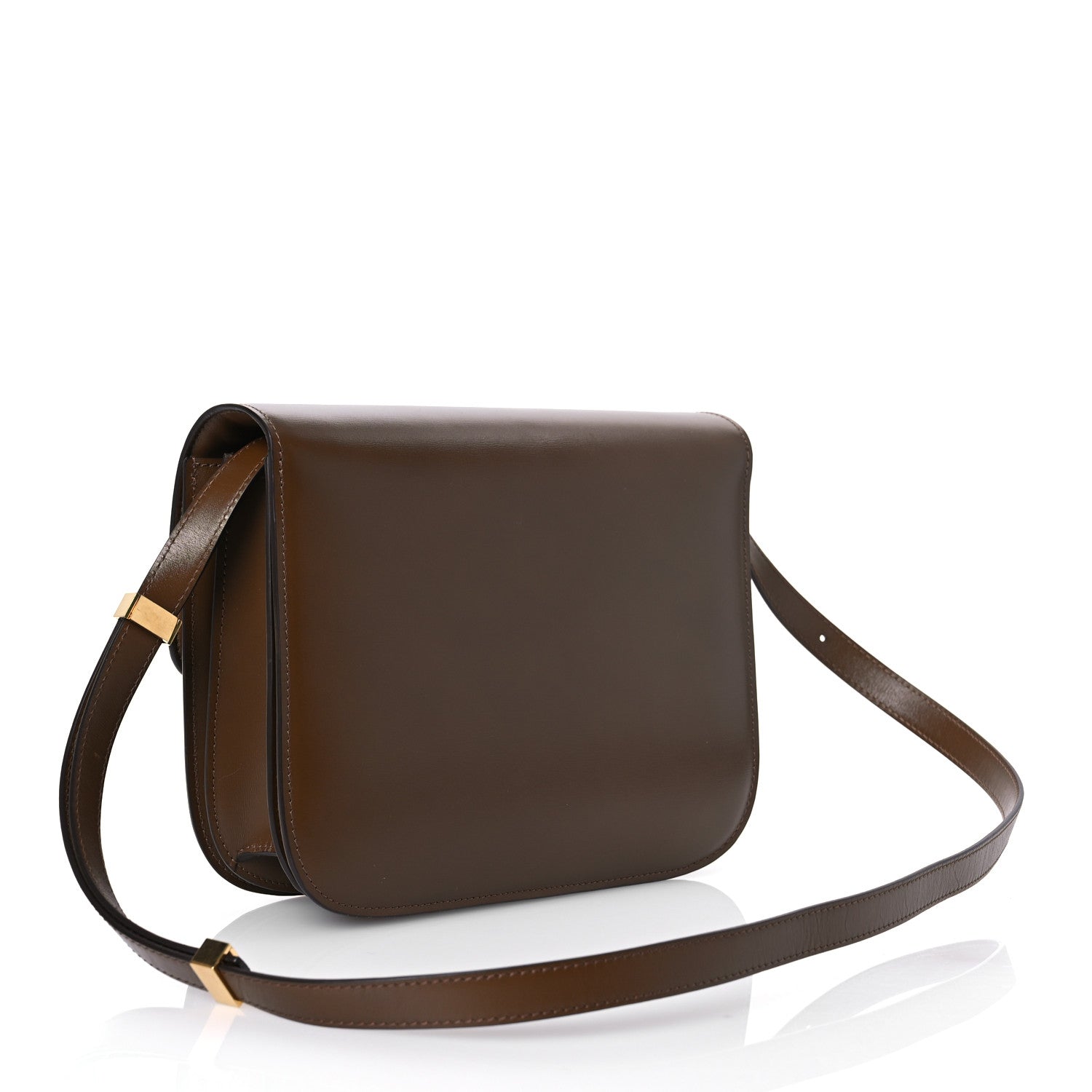 Celine Box Calfskin Medium Classic Box Flap Bag Camel 3 of 17