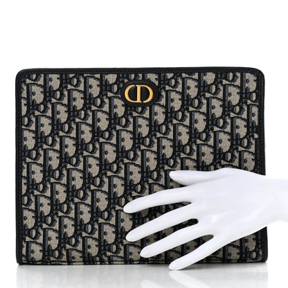 Christian Dior Oblique 30 Montaigne Pouch Blue 2 of 6