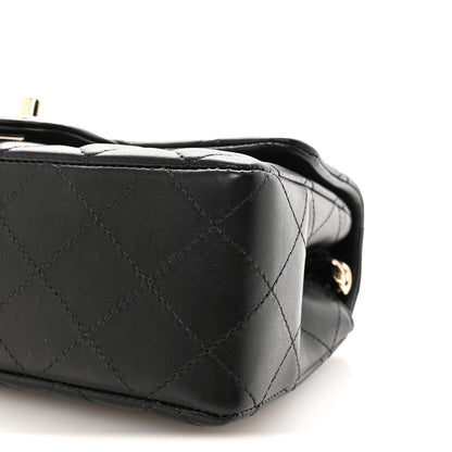 Chanel Lambskin Quilted Mini Rectangular Flap Black 10 of 10
