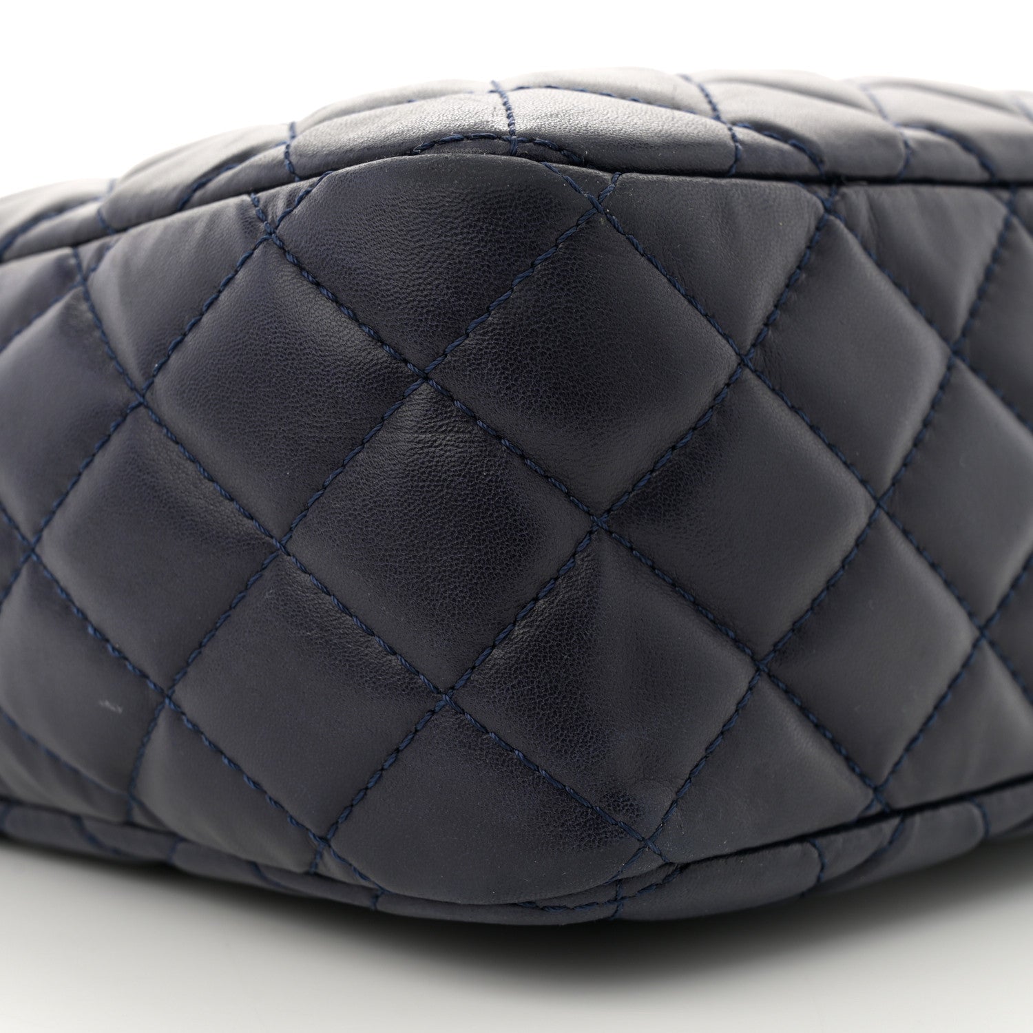 Chanel Lambskin Quilted Large Camera Case Navy Blue Navy Blue 9 of 11