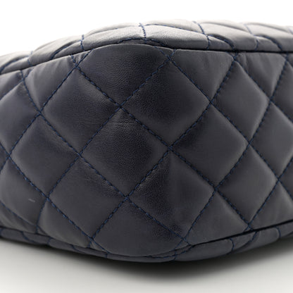 Chanel Lambskin Quilted Large Camera Case Navy Blue Navy Blue 9 of 11