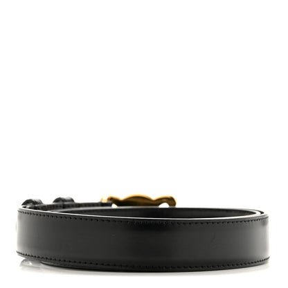 Celine Taurillon Calfskin Medium 25mm Triomphe Belt 80 32 Black 2 of 8