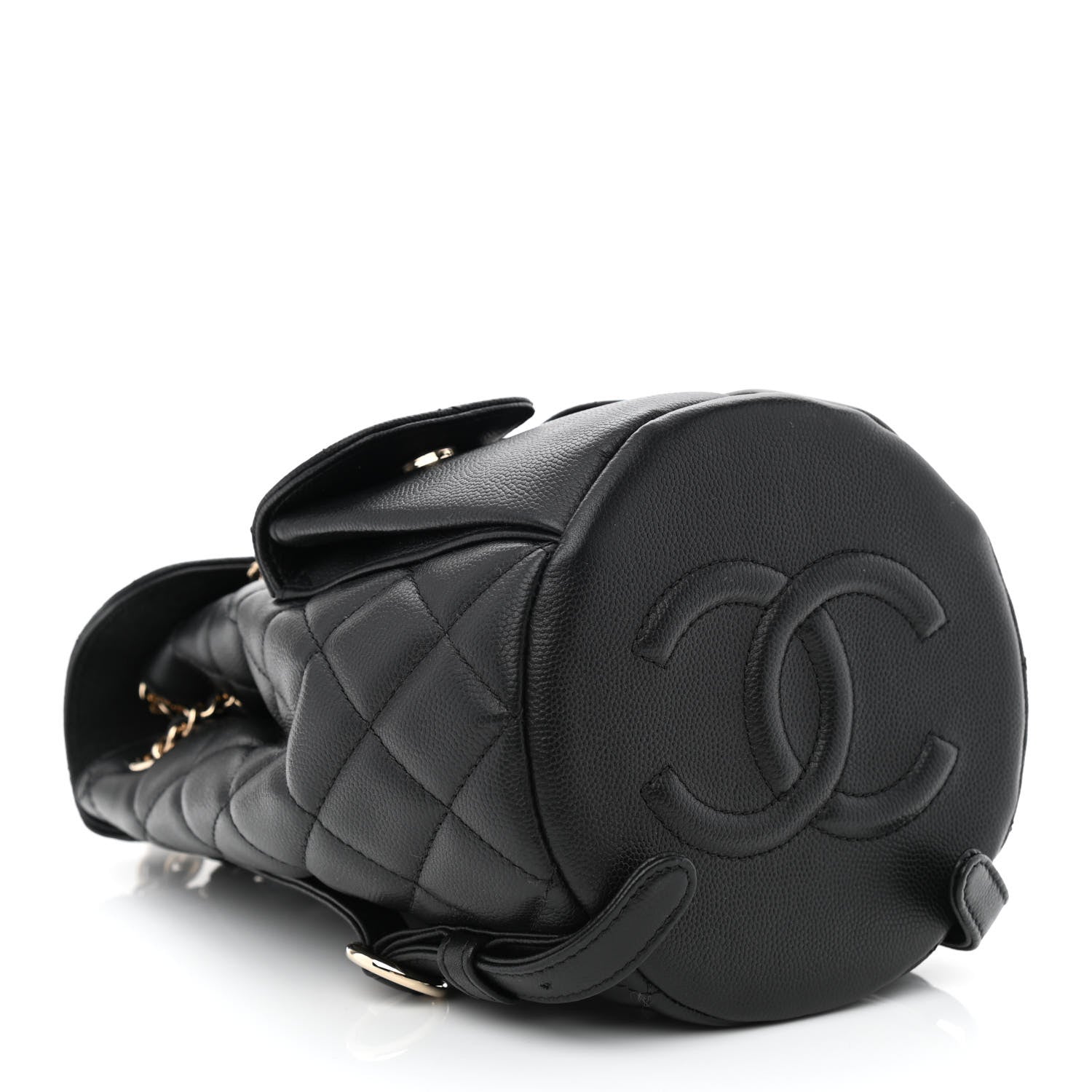 Chanel Caviar Quilted Pockets Backpack Black 3 of 10