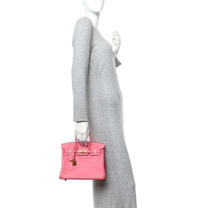 Hermes Swift Birkin 25 Rose Azalee 2 of 12