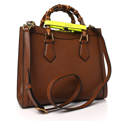 Gucci Wonka Grain Calfskin Small Diana Tote Bag Cuir Yellow Fluo 3 of 10