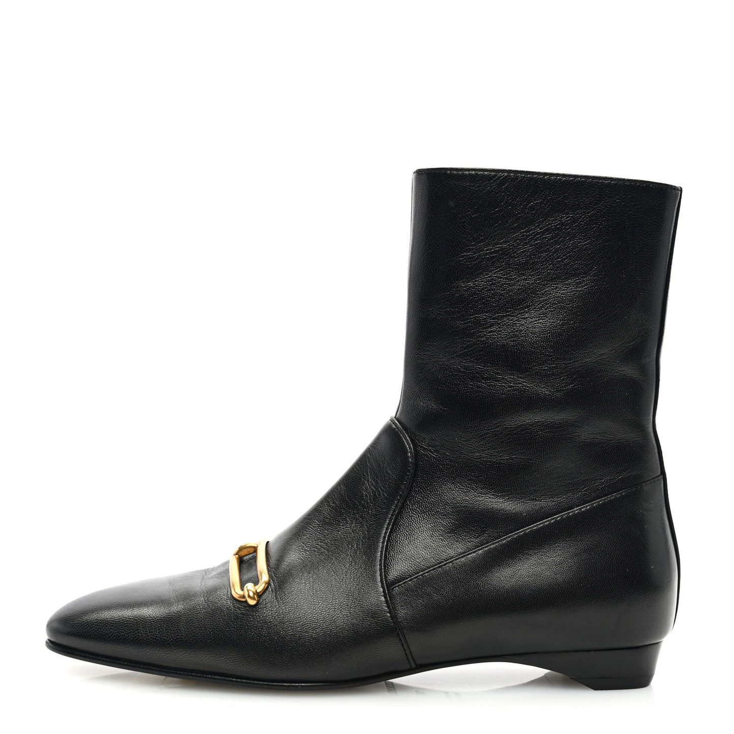 Goatskin Dora Ankle Boots 39 Black
