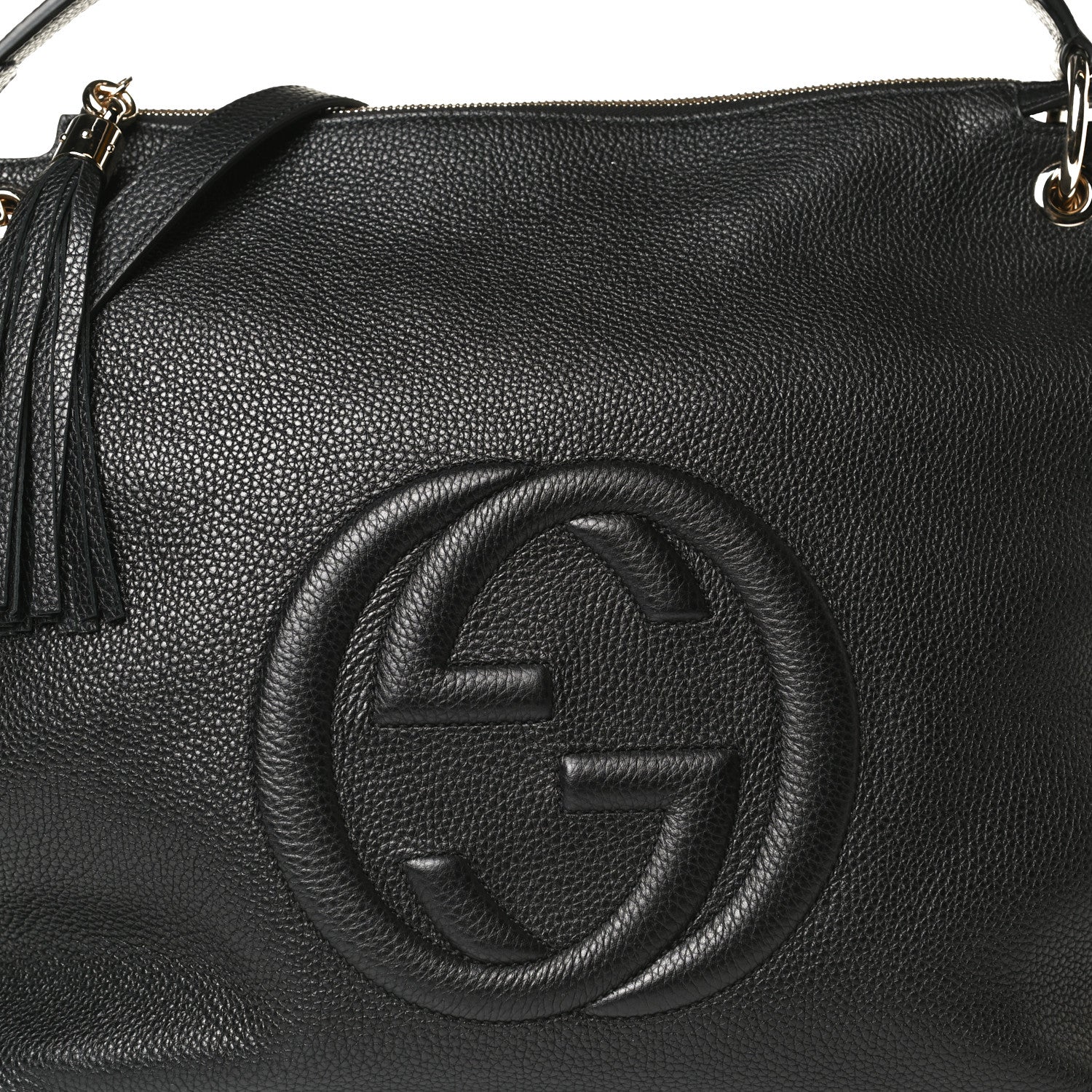 Gucci Pebbled Calfskin Large Soho Hobo Black 9 of 18