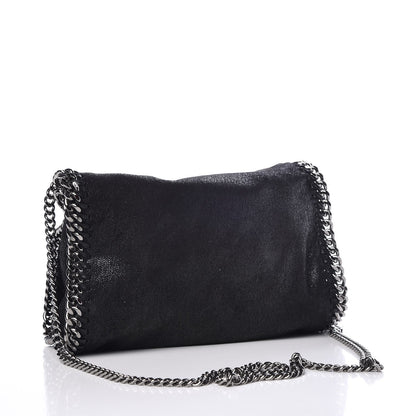 Stella McCartney Shaggy Deer Mini Falabella Fold Over Tote Black 4 of 8