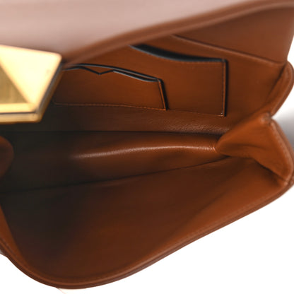 Valentino Garavani Nappa One Stud Wristlet Clutch Bag Tan Brown 5 of 7