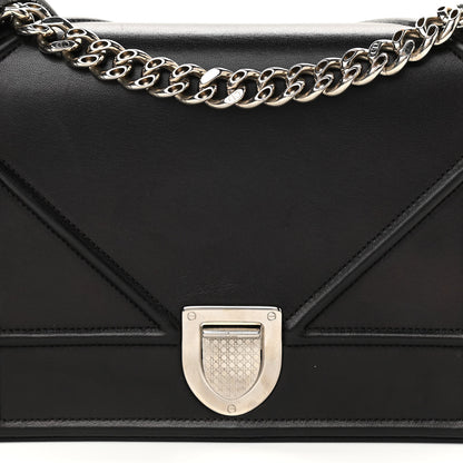 Christian Dior Lambskin Medium Diorama Flap Bag Black 7 of 14