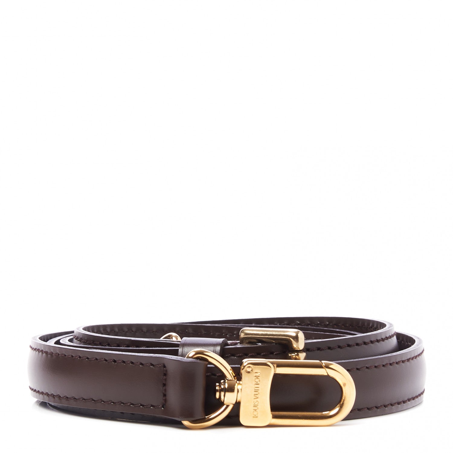 Louis Vuitton Calfskin 16mm Adjustable Shoulder Strap Brown 1 of 4