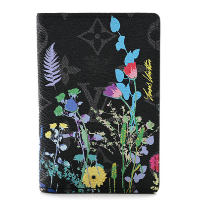 Louis Vuitton Monogram Eclipse Flower Print Pocket Organizer NM 1 of 8