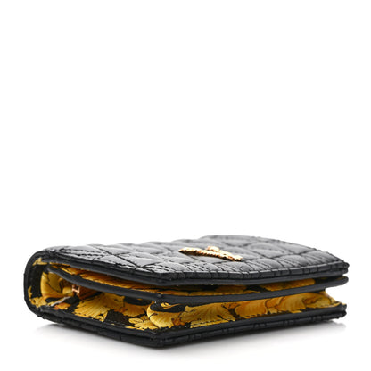 Versace Nappa Quilted Virtus Bifold Wallet Black 4 of 7