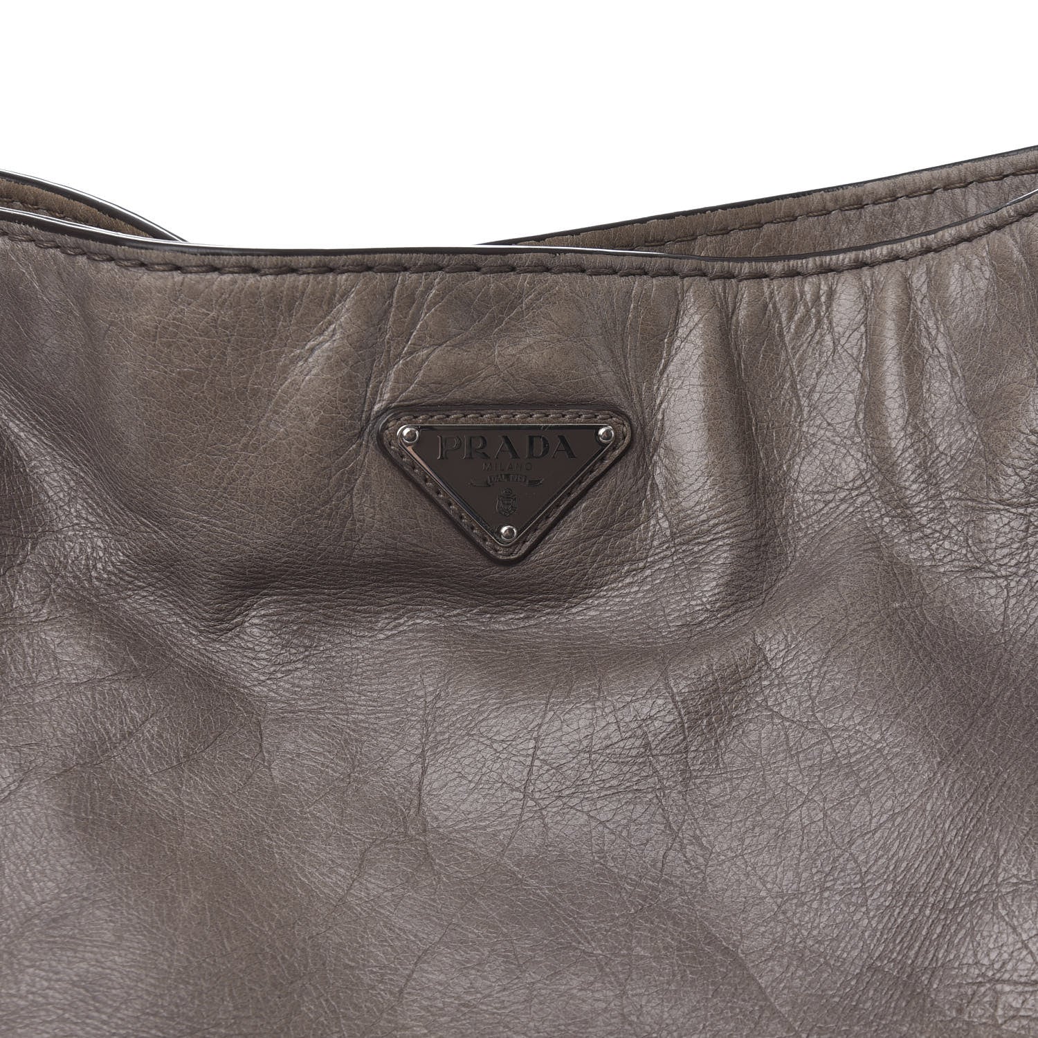 Prada Vitello Shine Hobo Argilla 10 of 14
