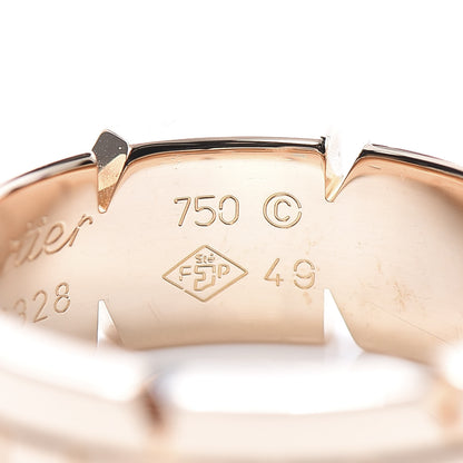 Cartier 18K Pink Gold Tank Francaise Ring 49 5 5 of 5