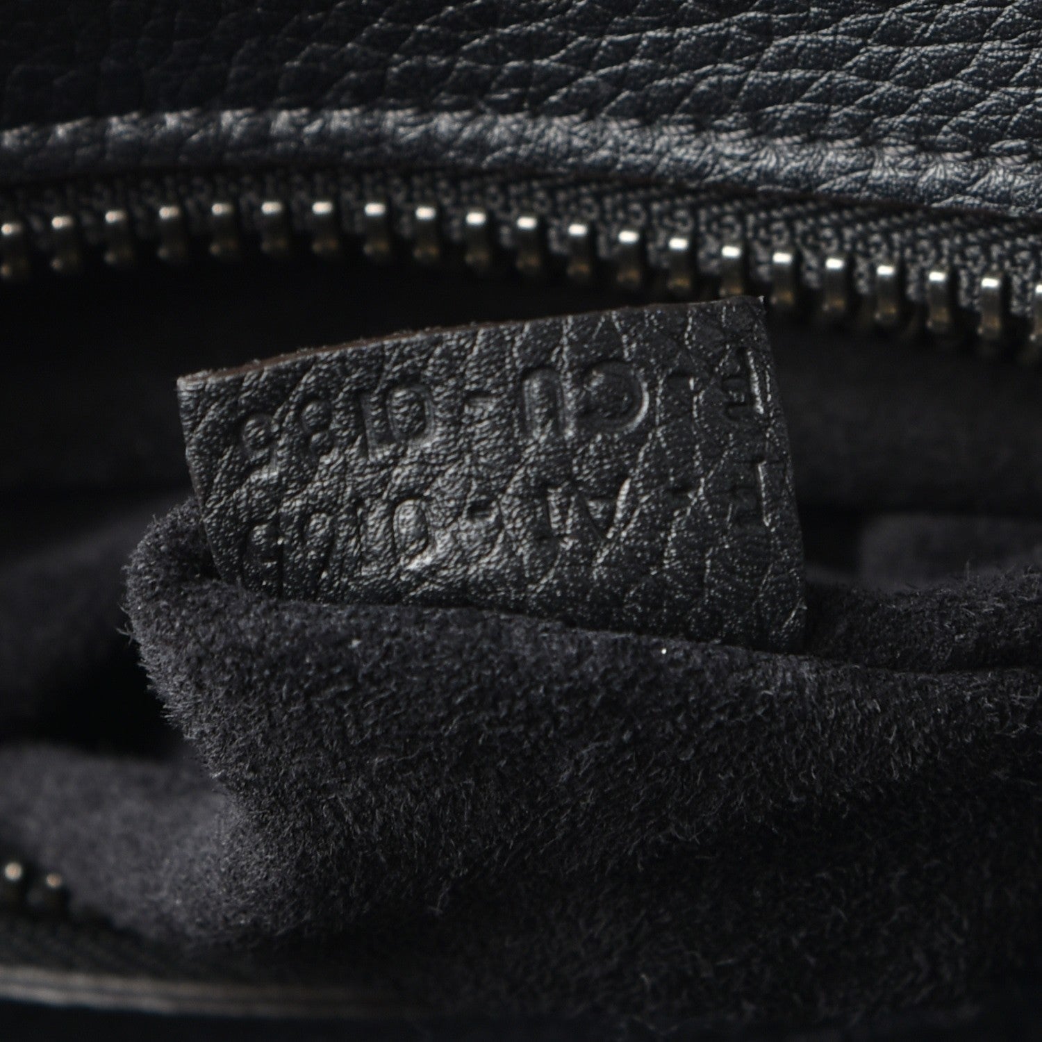 Celine Drummed Calfskin Micro Luggage Black 7 of 7