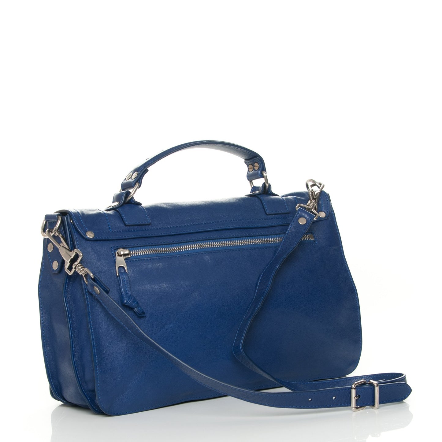 Lambskin Medium PS1 Satchel Cobalt