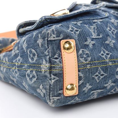Louis Vuitton Monogram Denim Baggy PM Blue 8 of 12