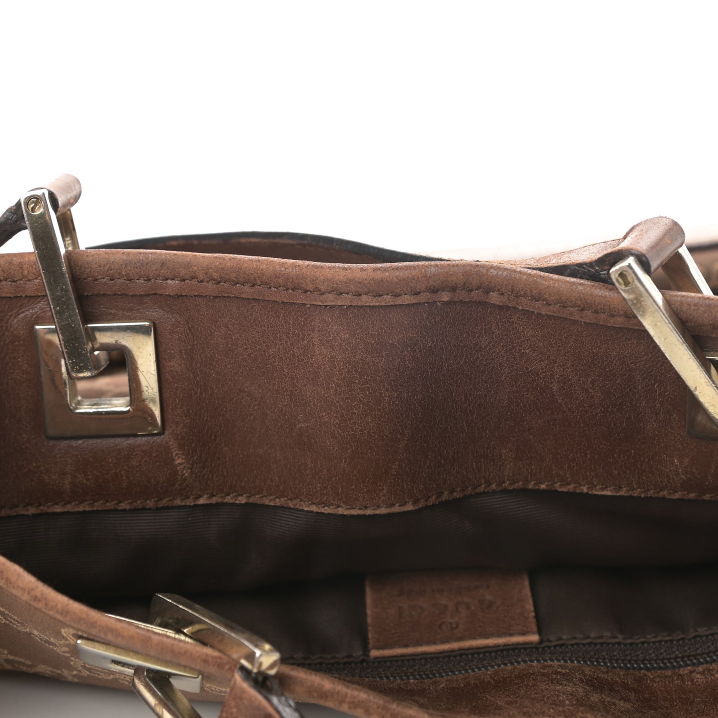 Monogram Small Bucket Tote Brown