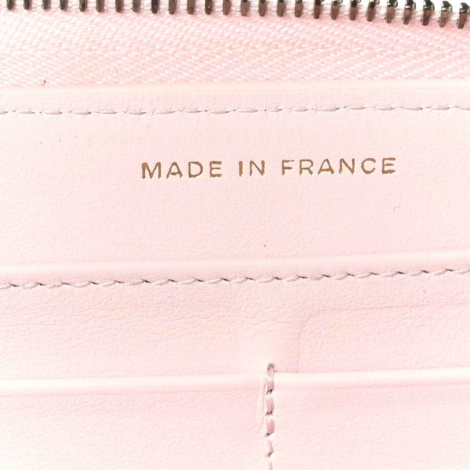 Chanel Caviar Quilted Large Gusset Zip Around Wallet Pink 7 of 8