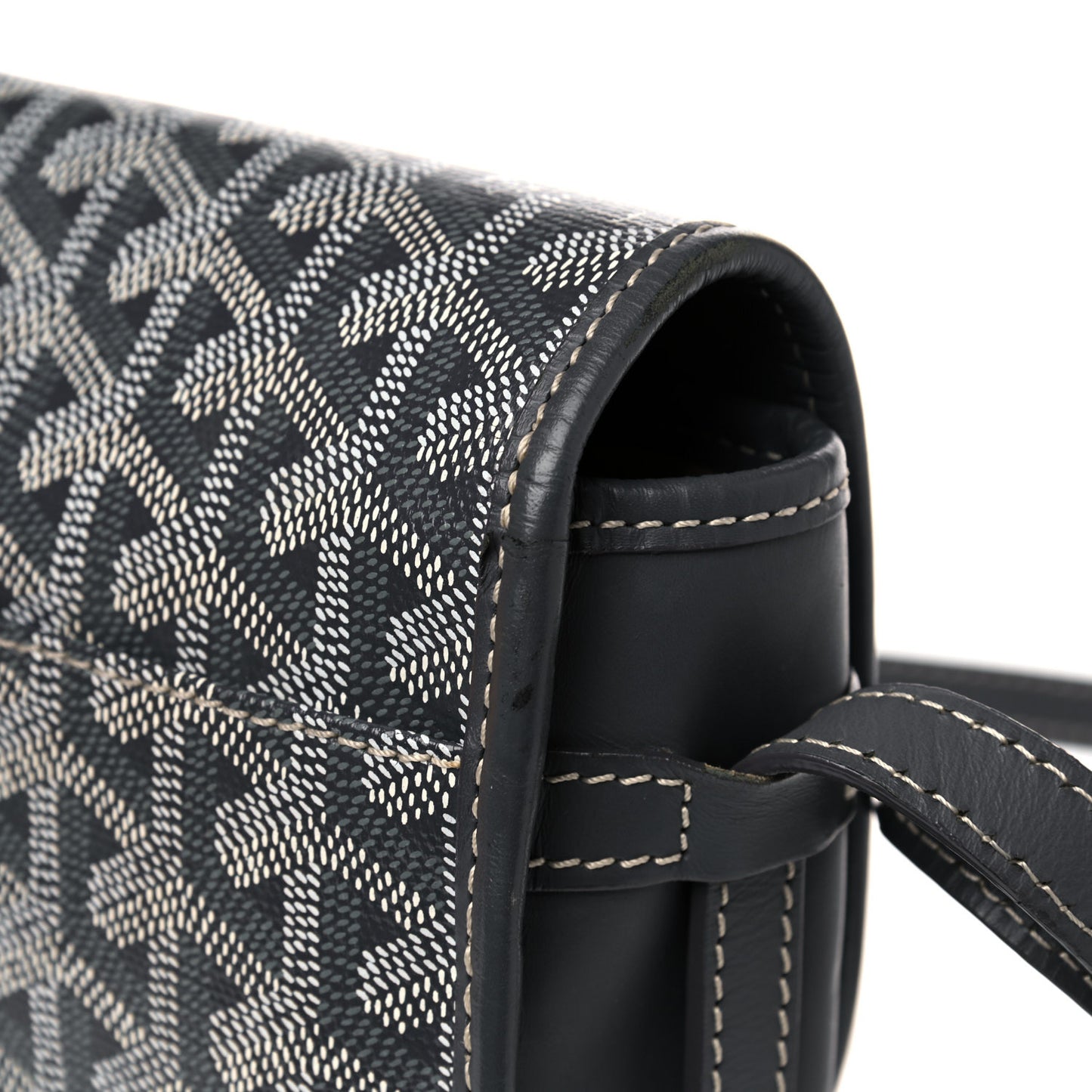 Goyardine Belvedere PM Messenger Bag Grey