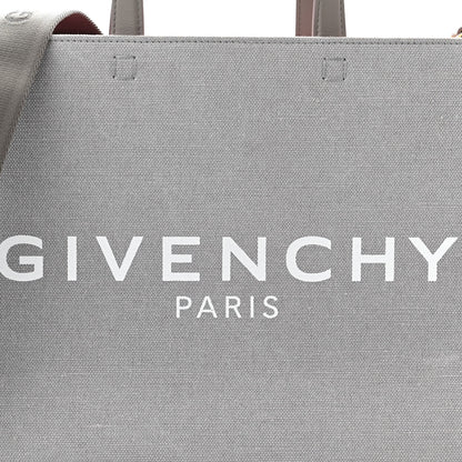 Givenchy Canvas Embroidered Medium G-Tote Grey Pink 8 of 10