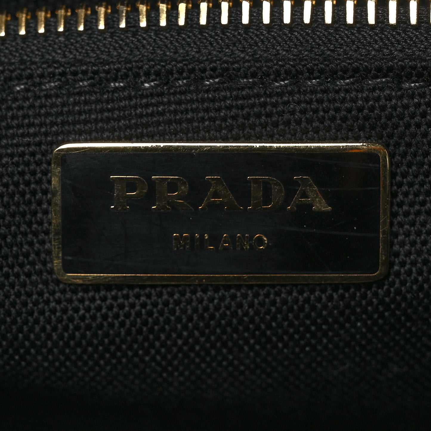 Wicker Canvas Shoulder Bag Black