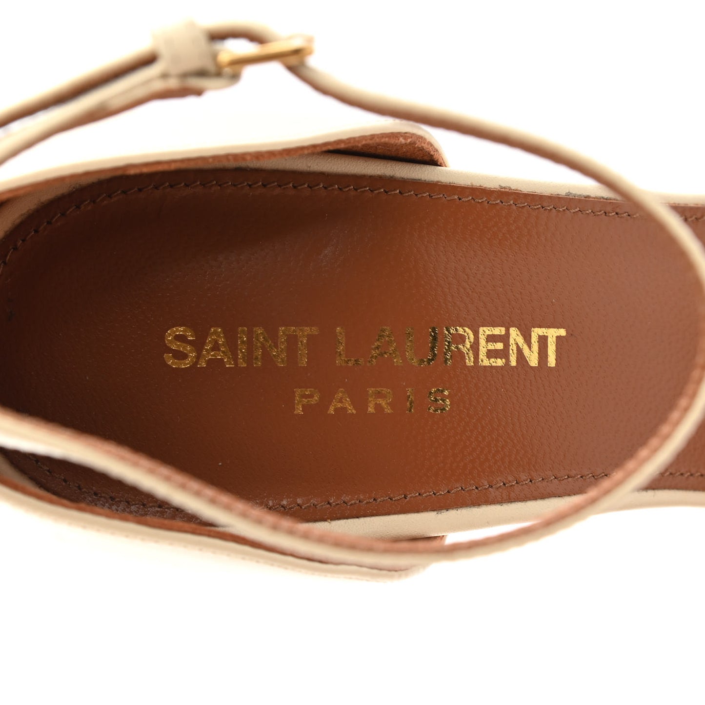 Calfskin Opyum Sandals 38.5 Real Beige