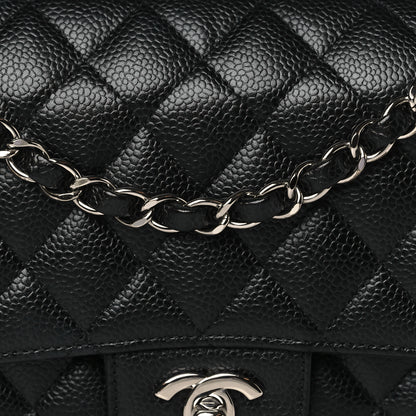 Chanel Caviar Quilted Medium Double Flap Black 8 of 10