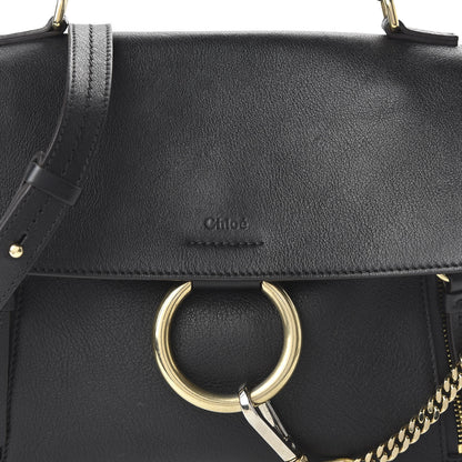 Chloe Calfskin Small Faye Day Shoulder Bag Black 9 of 9