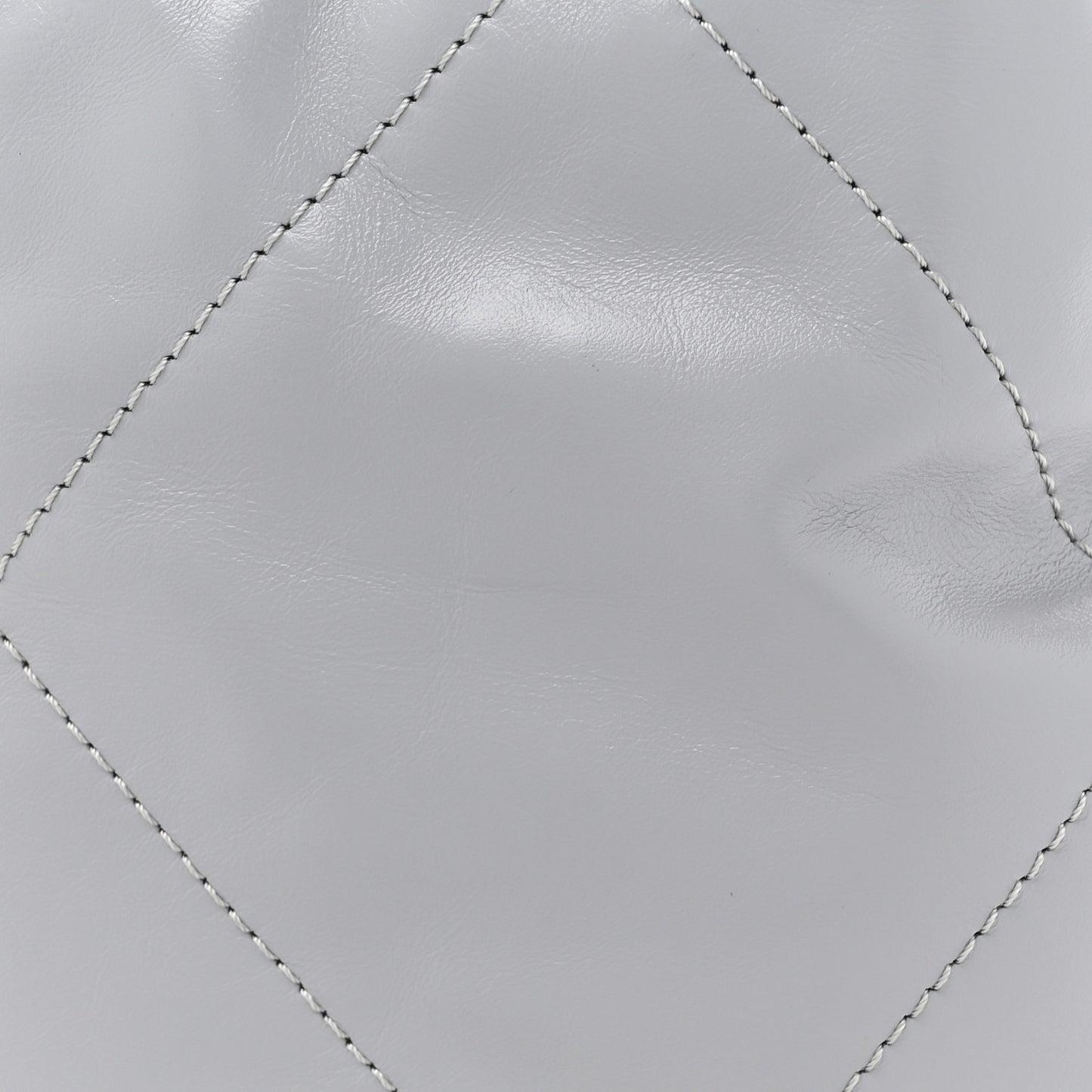 Shiny Calfskin Quilted Mini Chanel 22 Grey